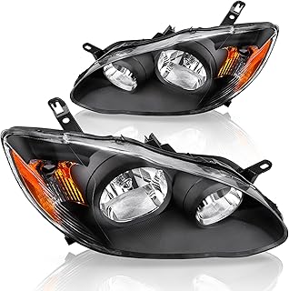 DWVO Headlight Assembly for 2003-2008 Corolla