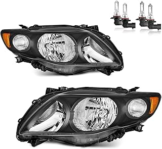 Headlight Assembly with Bulbs 2009-2010 Corolla