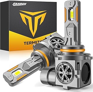 Latest 9005/HB3 Light Bulbs, 50,000LM, 6500K Cool White, Pack of 2