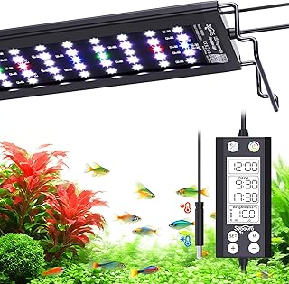 SEAOURA Aquarium LED Light with Thermometer