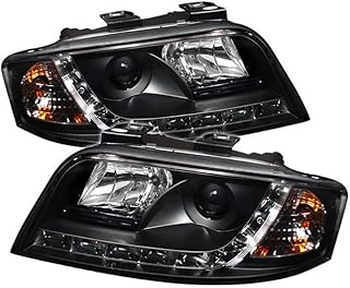 Audi A6 C5 Black Bezel LED Projector Headlights