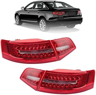 4PCS LED Tail Light Assembly for Audi A6 C6 2009-2011