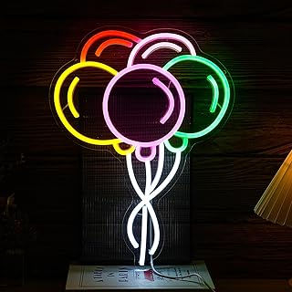 Neon Balloon Sign - USB Powered LED Wall Decor