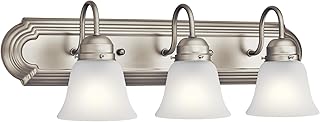 24" Brushed Nickel 3-Light Bath Light