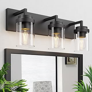 3-Light Matte Black Wall Sconces