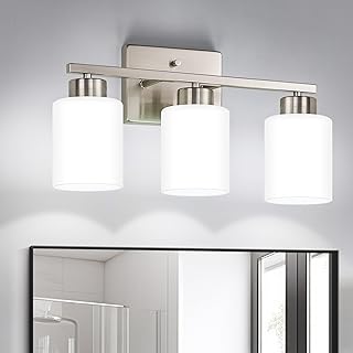Brushed Nickel 3-Light Vanity Light
