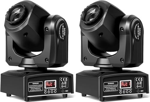 U`King Moving Head Stage Light with 8 Gobos and 8 Colors