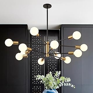 Modern Sputnik Chandelier, 12-Light