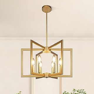 6-Light Gold Pendant Light