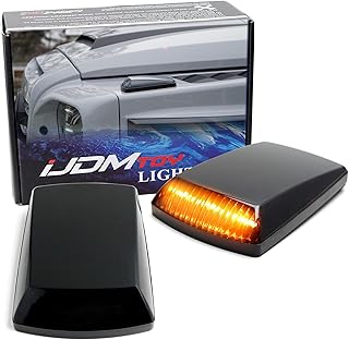 iJDMTOY Smoked Lens Amber LED Turn Signal Lamps for G-Class
