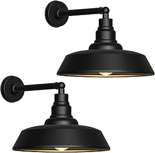 15in Gooseneck Barn Lights, 2-Pack