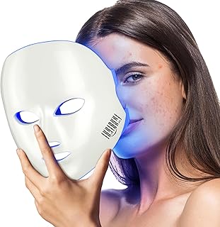 NEWKEY Blue Light Therapy Mask for Acne - 7 Colors