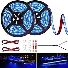 LED Boat Strip Lights, 32.8FT, Blue