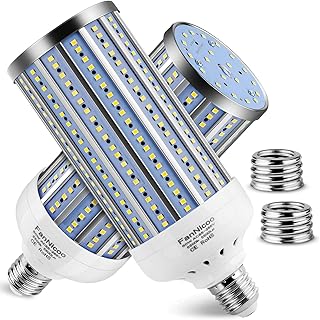500W Equivalent LED Corn Light Bulb, 5500L, 6500K, E26/E27
