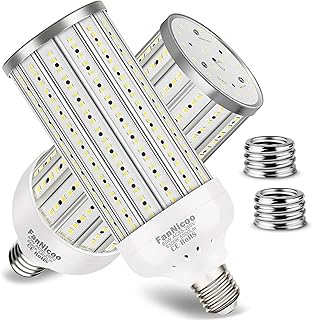 500W Equivalent LED Corn Light Bulb, 5500L, 6500K, E26/E27