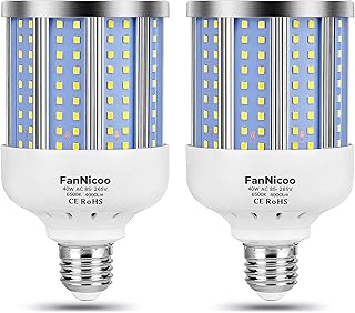 280W Equivalent LED Corn Light Bulb, 4000L, 6500K, E26/E27