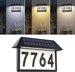 Lighted House Numbers Outdoor Waterproof
