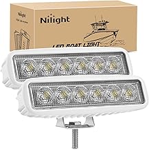 Nilight Marine LED Light Bar - 18W for Boats