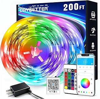 DAYBETTER LED Strip Lights 200ft Smart Control