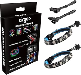 Airgoo RGB LED Strip with Strong Magnets