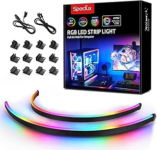 Neon RGB LED Strip with Magnetic Brackets