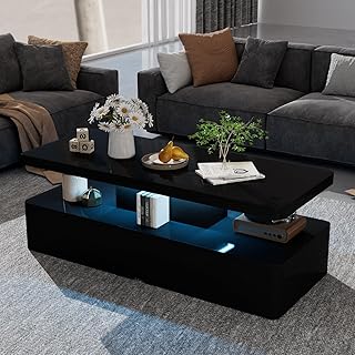 oneinmil Modern LED Coffee Table