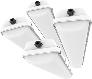 HYPERLITE 4FT LED Vapor Tight Light 40W, 5200LM, Waterproof, 4 Pack