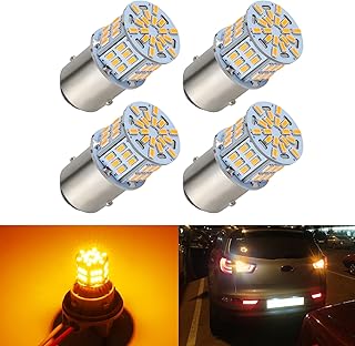 4PCS 1157 LED Bulb Turn Signal Light Amber Yellow