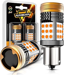 Auxbeam 1156 LED Bulbs Amber Yellow Blinker Bulb