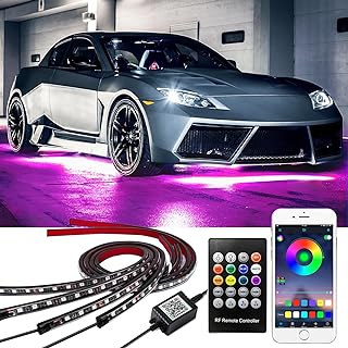 Smart RGB Car Underglow Kit APP/RF Remote 16 Million Colors