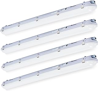 4FT LED Vapor Tight Lights, 40W 4800 LMS, IP65, 4-Pack