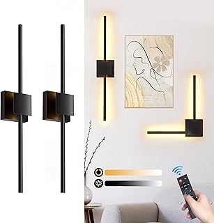 Battery Operated Wall Sconces, 2 Pack Dimmable Rechargeable Lights