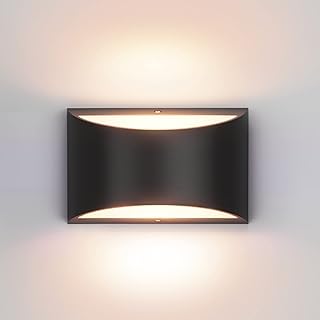 Aipsun Black Modern LED Wall Sconce, 1 Pack Warm White 3000K