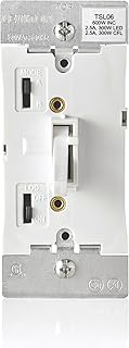 Leviton Toggle Slide Dimmer Switch, White