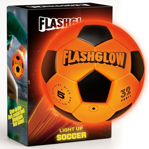 Glow-in-the-Dark Light Up Soccer Ball for Kids and Teens