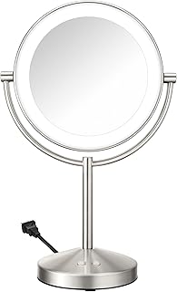 Conair Lighted Makeup Mirror, Double-Sided LED Vanity Mirror 1X/10X