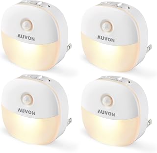 AUVON Motion Sensor Night Light, 4 Pack
