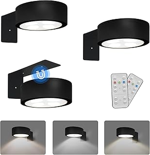 3 Pack Battery Operated Picture Light, Remote Dimmable Art Display Light