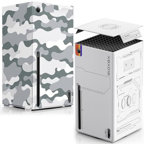 Magnetic Gray Camo Smart Wrap for Xbox Series X