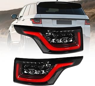 Pair Tail Lights Assembly w/Bulbs Compatible with Range Rover Sport 2014-2018 Rear Tail Lamp Taillight Left & Right LR043974 LR043976