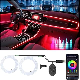 Car LED Strip Lights with App Control and RGB Colors