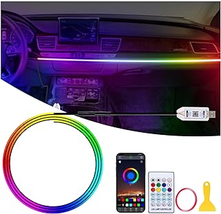 Acrylic RGB Car LED Strip Light with App Control