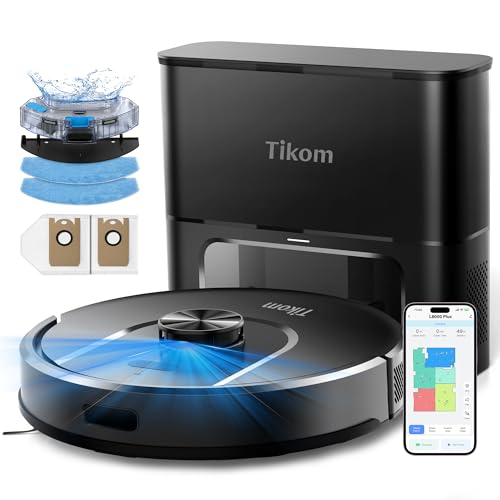 Tikom L8000 Plus Robot Vacuum and Mop with Self-Emptying Base