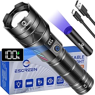 Rechargeable Flashlight - 10,000 Lumens Long Range LED Flashlight