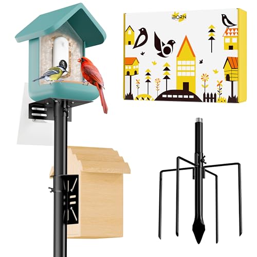 Adjustable Heavy-Duty Bird Feeder Pole with Mounting Kit