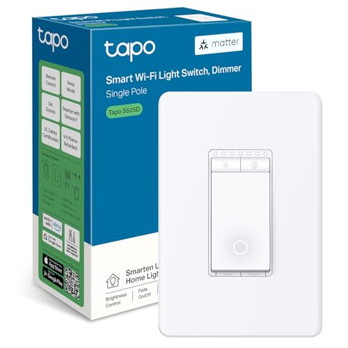 TP-Link Tapo Matter Smart Dimmer Switch with Voice Control