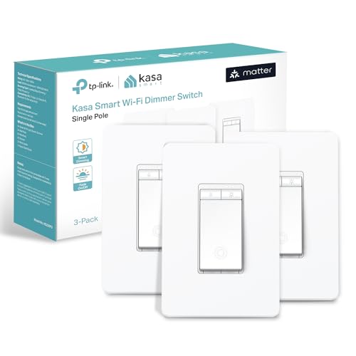 Kasa Matter Smart Dimmer Switch - 3 Pack