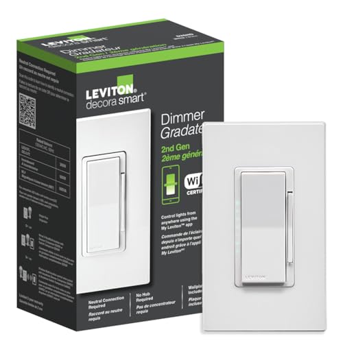 Leviton Decora Smart Wi-Fi Dimmer Switch with Voice Control