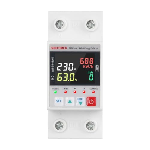 WiFi Smart Energy Meter with Over/Under Voltage and Leakage Protection