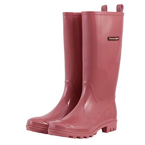 Women's Lightweight Waterproof Rain Boots with Non-Slip Sole
